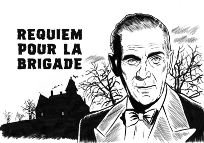 Tirage de tête noir et blanc de La Brigade de l'Étrange