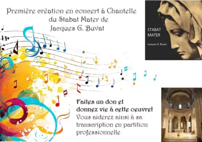 Transcription du Stabat Mater de Jacques G. Buvat