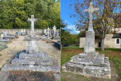 Restaurer les croix de l'église et du cimetière à Chalais